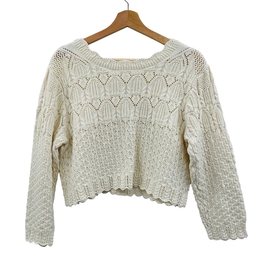 ba&sh lady scallop crochet Jump cardigan - Picture 7 of 9